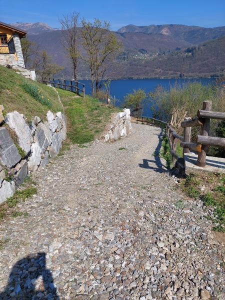 Natural road through the forest to Crandola